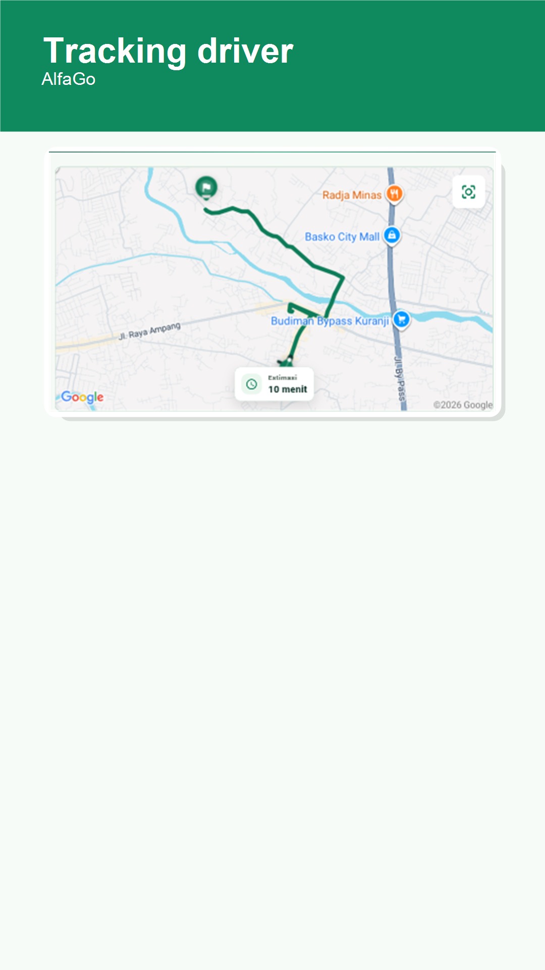 Tampilan keamanan dan akun AlfaGo
